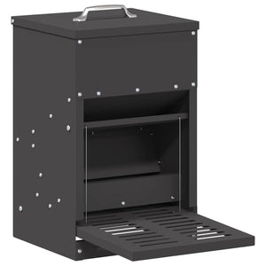 Mangiatore a Pedale per Pollo Nero 25 x 42 x 40 cm 874687