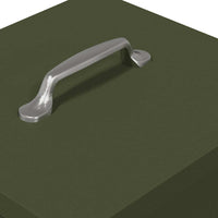 Mangiatore a Pedale per Pollo Verde oliva 25 x 42 x 40 cm 874688