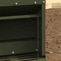 Mangiatore a Pedale per Pollo Verde oliva 25 x 42 x 40 cm 874688