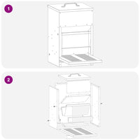 Mangiatore a Pedale per Pollo Argento 25 x 42 x 40 cm 874689