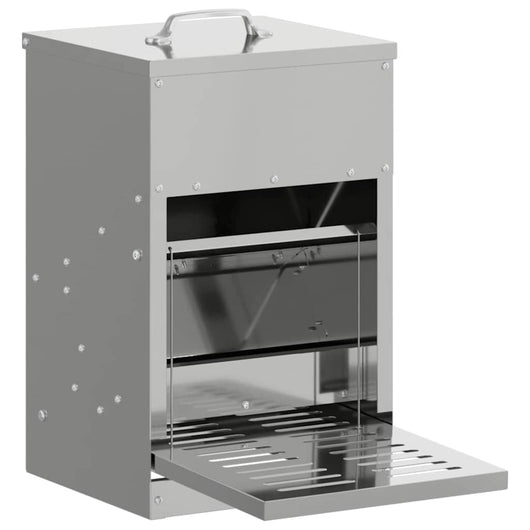 Mangiatore a Pedale per Pollo Argento 25 x 42 x 40 cm 874689