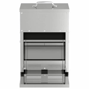 Mangiatore a Pedale per Pollo Argento 25 x 42 x 40 cm 874689