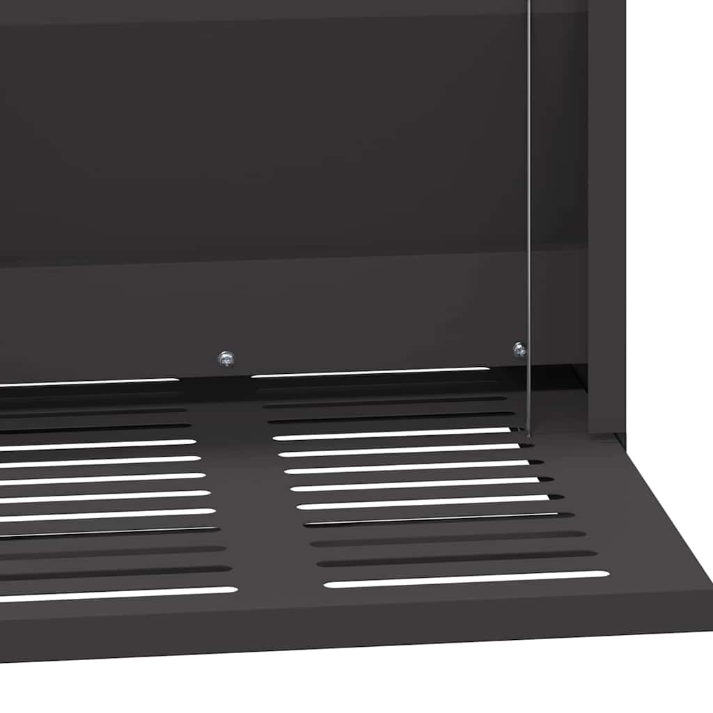 Mangiatore a Pedale per Pollo Nero 25 x 42 x 40 cm 874690