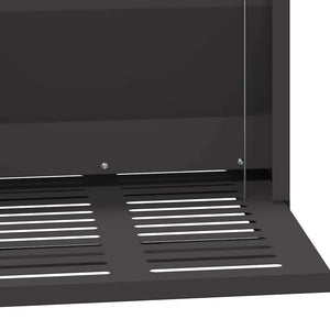 Mangiatore a Pedale per Pollo Nero 25 x 42 x 40 cm 874690