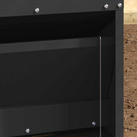 Mangiatore a Pedale per Pollo Nero 25 x 42 x 40 cm 874690