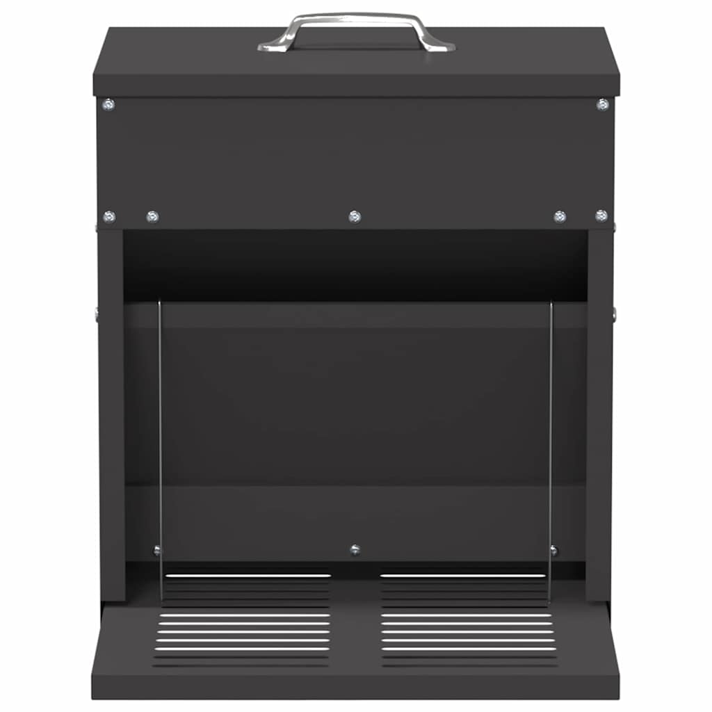Mangiatore a Pedale per Pollo Nero 25 x 42 x 40 cm 874690