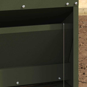 Mangiatore a Pedale per Pollo Verde oliva 25 x 42 x 40 cm 874691