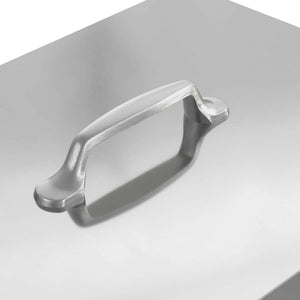 Mangiatore a Pedale per Pollo Argento 25 x 42 x 40 cm 874692