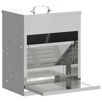 Mangiatore a Pedale per Pollo Argento 25 x 42 x 40 cm 874692