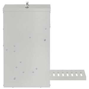 Mangiatore a Pedale per Pollo Argento 25 x 42 x 40 cm 874692