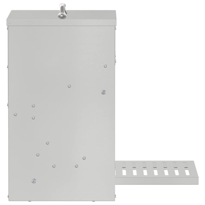 Mangiatore a Pedale per Pollo Argento 25 x 42 x 40 cm 874692