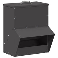 Feeder per pollo Nero 20 x 25 x 35 cm Acciaio laminato a freddo 874693