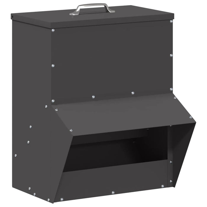 Feeder per pollo Nero 20 x 25 x 35 cm Acciaio laminato a freddo 874693