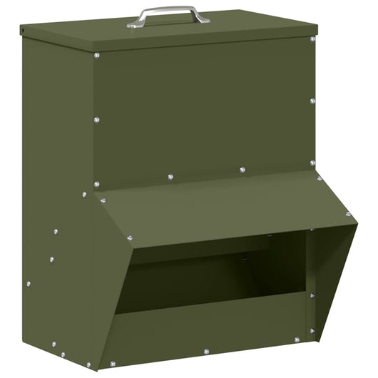 Feeder per pollo Verde oliva 20 x 25 x 35 cm 874694