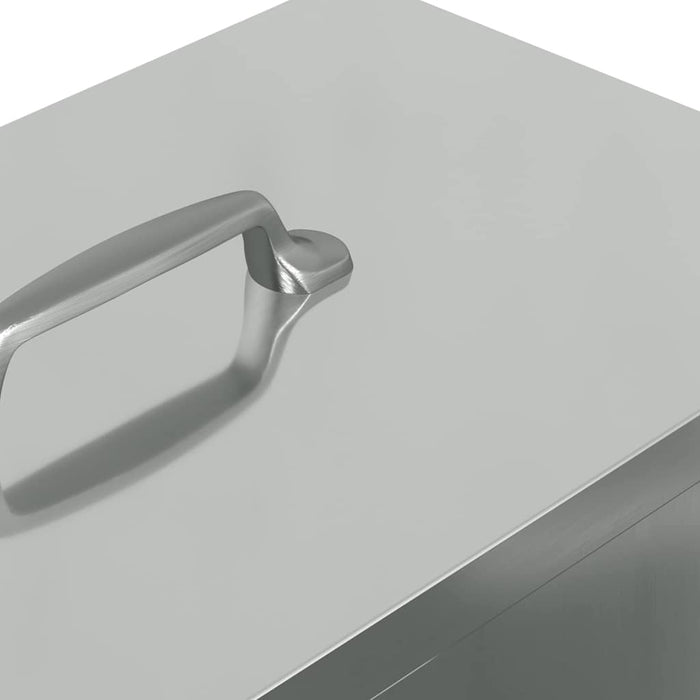 Feeder per pollo Argento 20 x 25 x 35 cm Acciaio zincato 874695