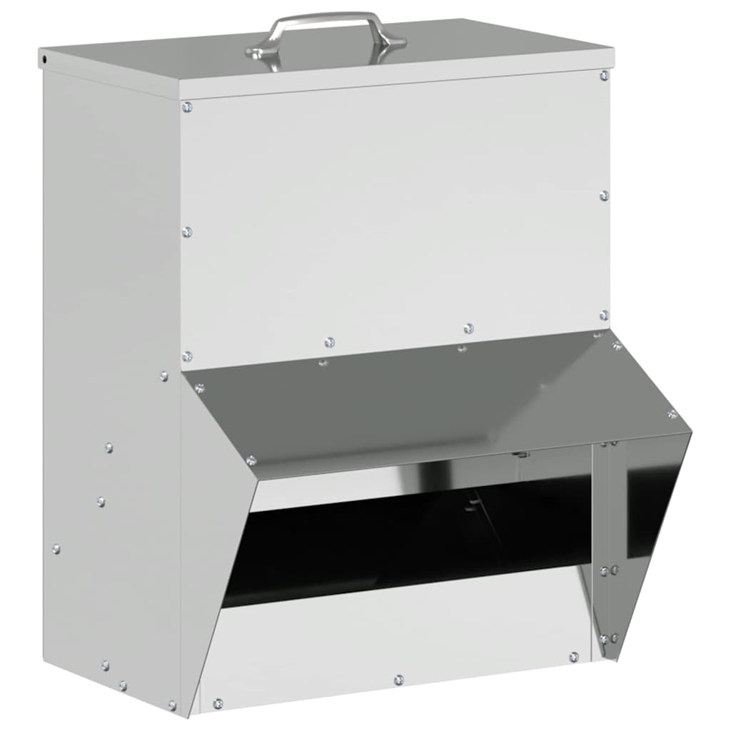 Feeder per pollo Argento 20 x 25 x 35 cm Acciaio zincato 874695