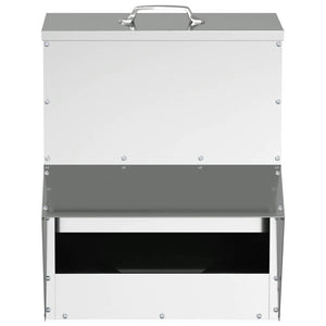 Feeder per pollo Argento 20 x 25 x 35 cm Acciaio zincato 874695