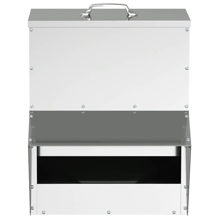 Feeder per pollo Argento 20 x 25 x 35 cm Acciaio zincato 874695
