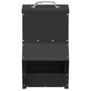 Feeder per pollo Nero 20 x 25 x 35 cm Acciaio laminato a freddo 874696