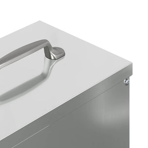 Feeder per pollo Argento 20 x 25 x 35 cm Acciaio zincato 874698