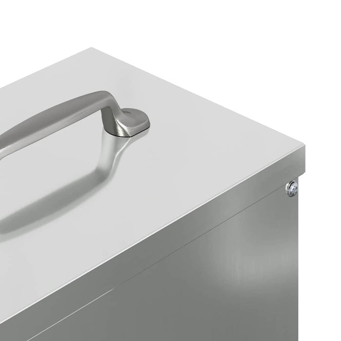 Feeder per pollo Argento 20 x 25 x 35 cm Acciaio zincato 874698