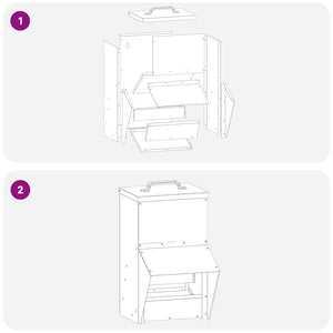 Feeder per pollo Argento 20 x 25 x 35 cm Acciaio zincato 874698