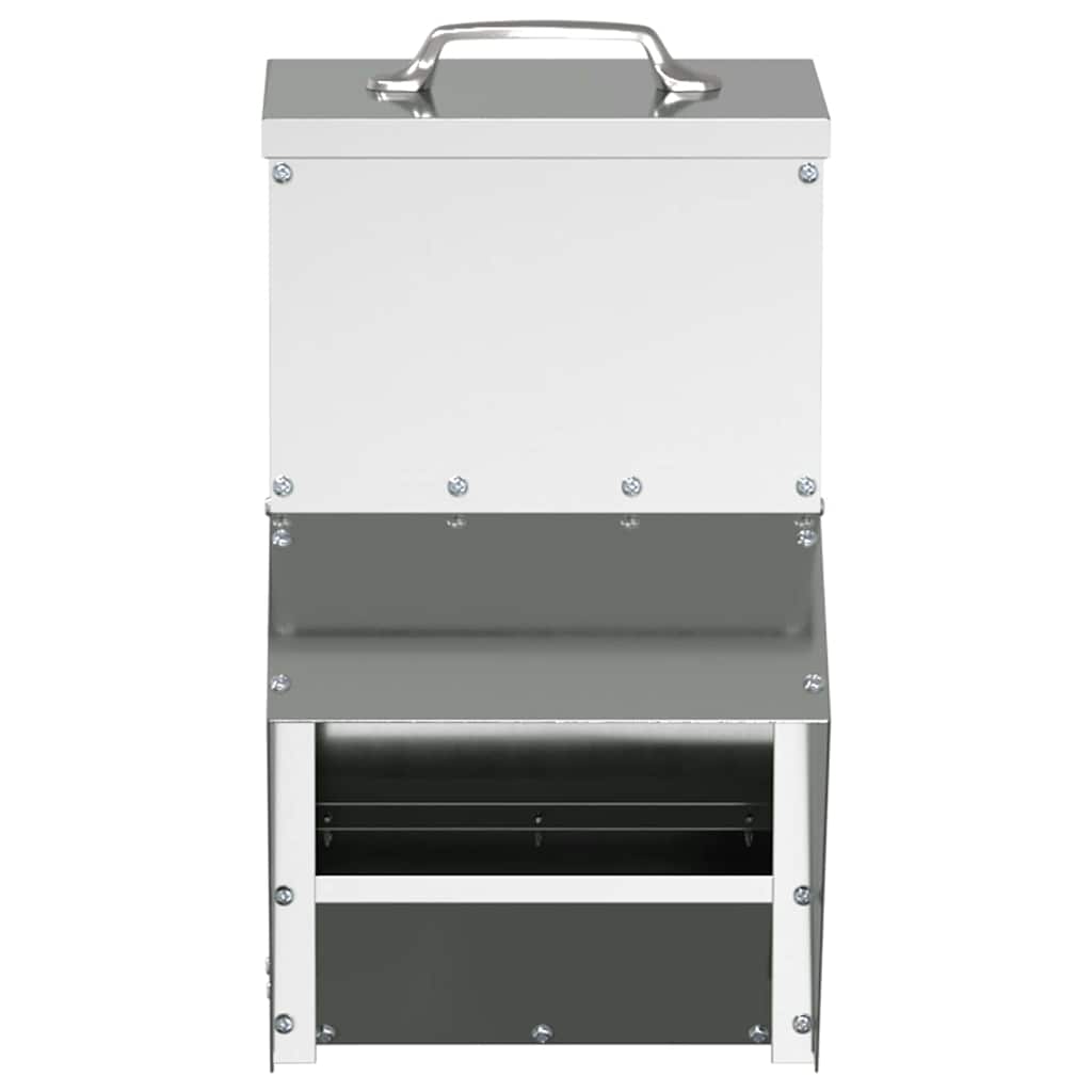 Feeder per pollo Argento 20 x 25 x 35 cm Acciaio zincato 874698