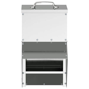 Feeder per pollo Argento 20 x 25 x 35 cm Acciaio zincato 874698