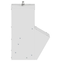 Feeder per pollo Argento 20 x 25 x 35 cm Acciaio zincato 874698