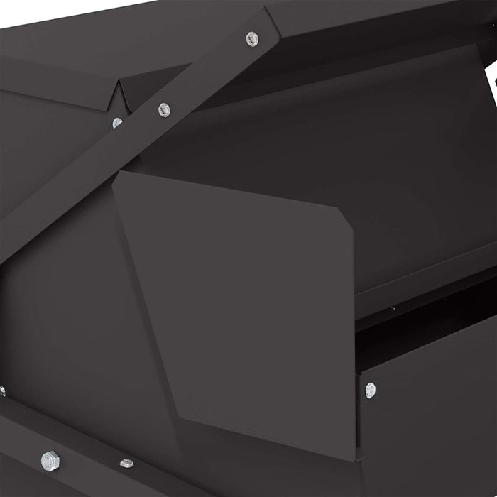 Mangiatore a Pedale per Pollo Nero 50 x 40 x 29 cm 874699