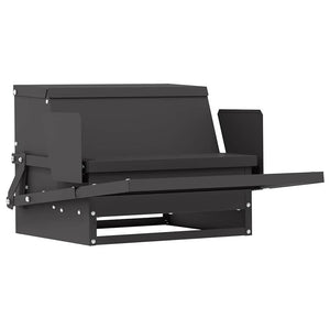 Mangiatore a Pedale per Pollo Nero 50 x 40 x 29 cm 874699