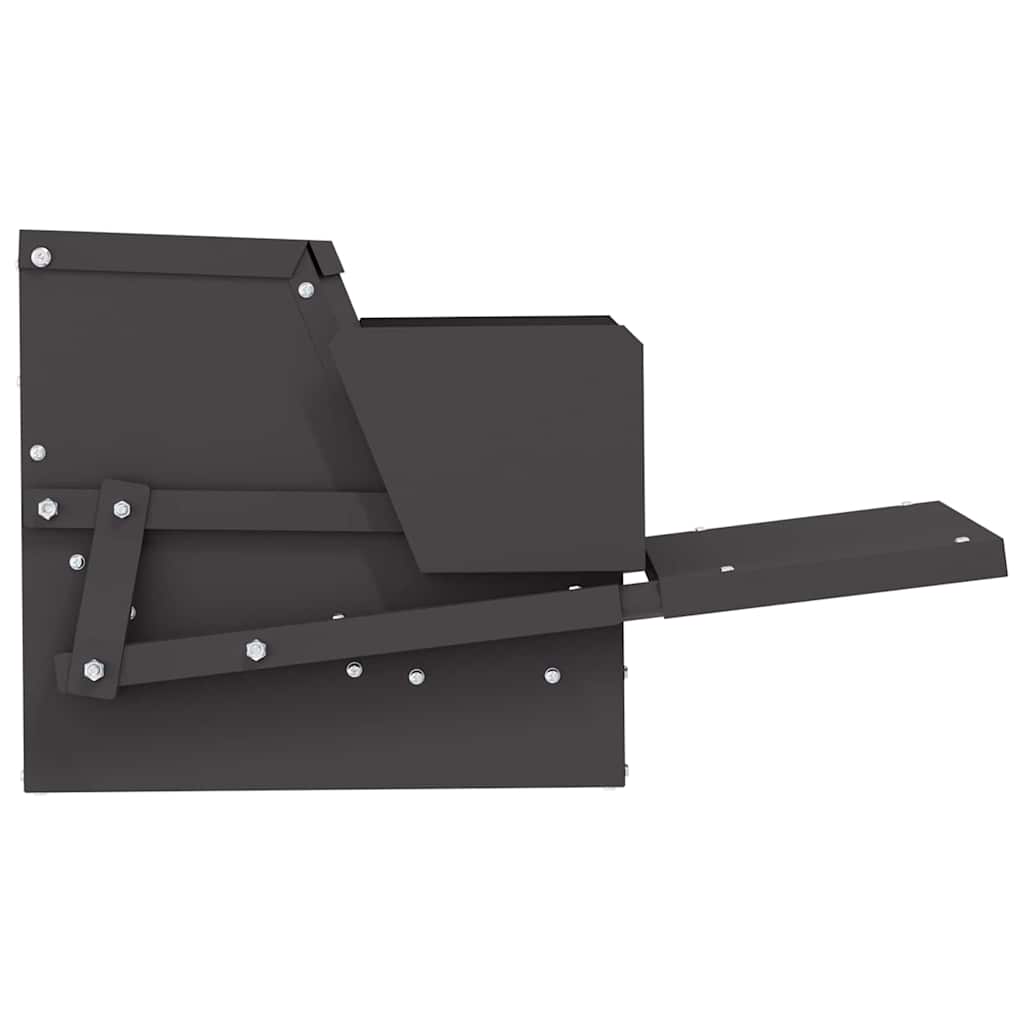 Mangiatore a Pedale per Pollo Nero 50 x 40 x 29 cm 874699