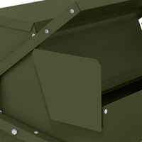 Mangiatore a Pedale per Pollo Verde oliva 50 x 40 x 29 cm 874700