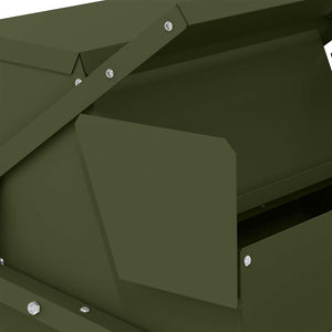 Mangiatore a Pedale per Pollo Verde oliva 50 x 40 x 29 cm 874700