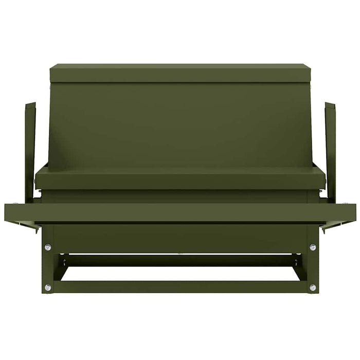 Mangiatore a Pedale per Pollo Verde oliva 50 x 40 x 29 cm 874700