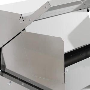 Mangiatore a Pedale per Pollo Argento 50 x 40 x 29 cm 874701