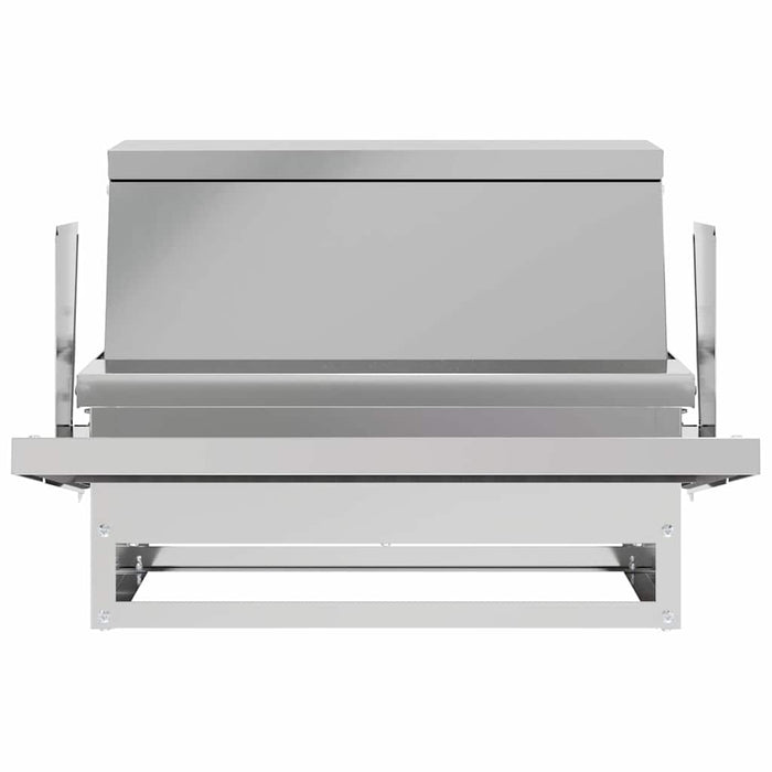 Mangiatore a Pedale per Pollo Argento 50 x 40 x 29 cm 874701