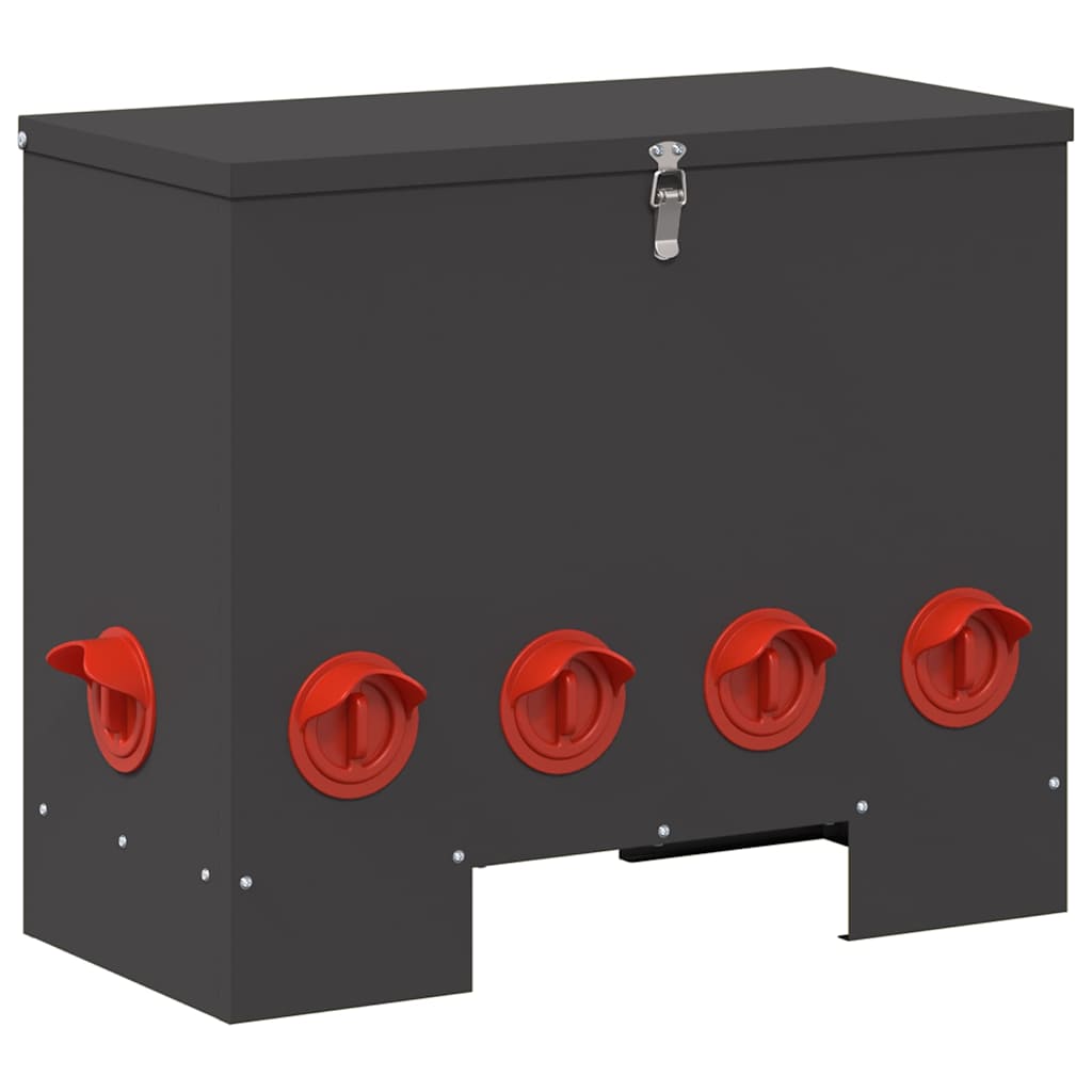 Feeder per pollo 2 pcs Nero 60.5 x 29 x 51 cm 879978