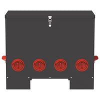 Feeder per pollo 2 pcs Nero 60.5 x 29 x 51 cm 879978