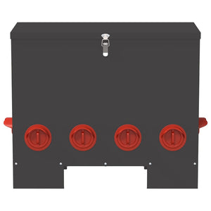 Feeder per pollo 2 pcs Nero 60.5 x 29 x 51 cm 879978