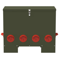 Feeder per pollo 2 pcs Verde oliva 60.5 x 29 x 51 cm 879979