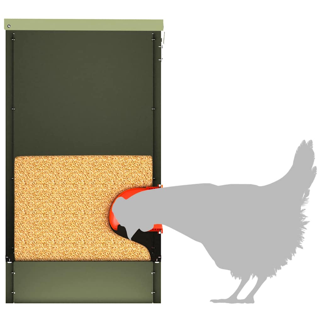 Feeder per pollo 2 pcs Verde oliva 60.5 x 29 x 51 cm 879979
