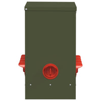 Feeder per pollo 2 pcs Verde oliva 60.5 x 29 x 51 cm 879982
