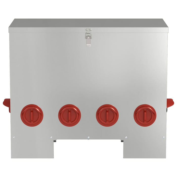 Feeder per pollo 2 pcs Argento 60.5 x 29 x 51 cm 879983