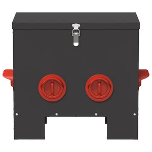 Feeder per pollo 2 pcs Nero 60.5 x 29 x 51 cm 879984