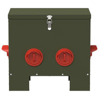 Feeder per pollo 2 pcs Verde oliva 60.5 x 29 x 51 cm 879985