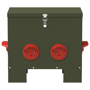 Feeder per pollo 2 pcs Verde oliva 60.5 x 29 x 51 cm 879985