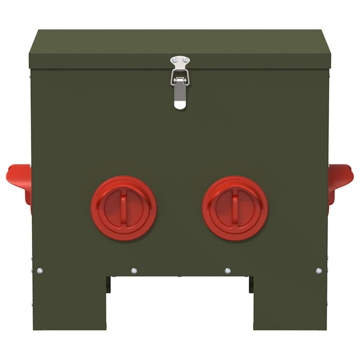 Feeder per pollo 2 pcs Verde oliva 60.5 x 29 x 51 cm 879985