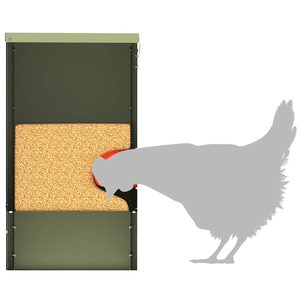 Feeder per pollo 2 pcs Verde oliva 60.5 x 29 x 51 cm 879985
