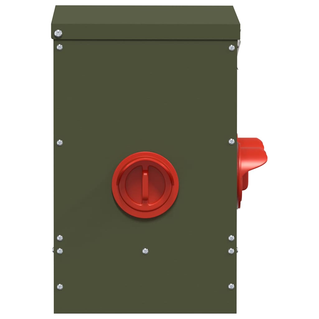 Feeder per pollo 2 pcs Verde oliva 60.5 x 29 x 51 cm 879985